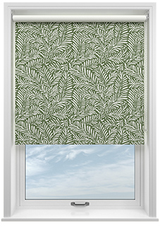 Balmy Palms (Blackout), Lush Green - Roller Blind